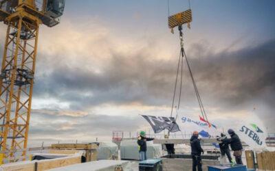 Tweede toren Pegasus in de Binckhorst bereikt hoogste punt